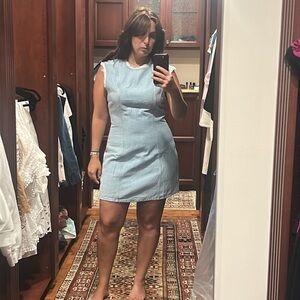 COS Light Blue Denim Mini Dress